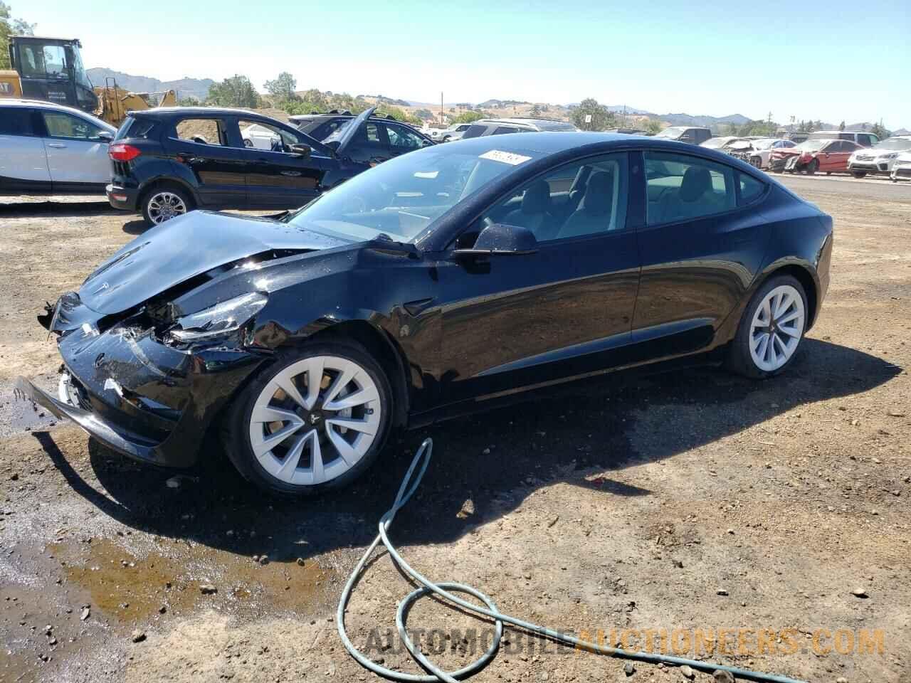 5YJ3E1EA1NF287153 TESLA MODEL 3 2022