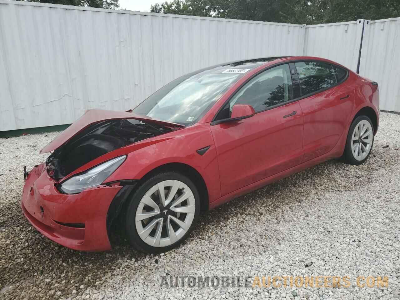 5YJ3E1EA1NF287914 TESLA MODEL 3 2022