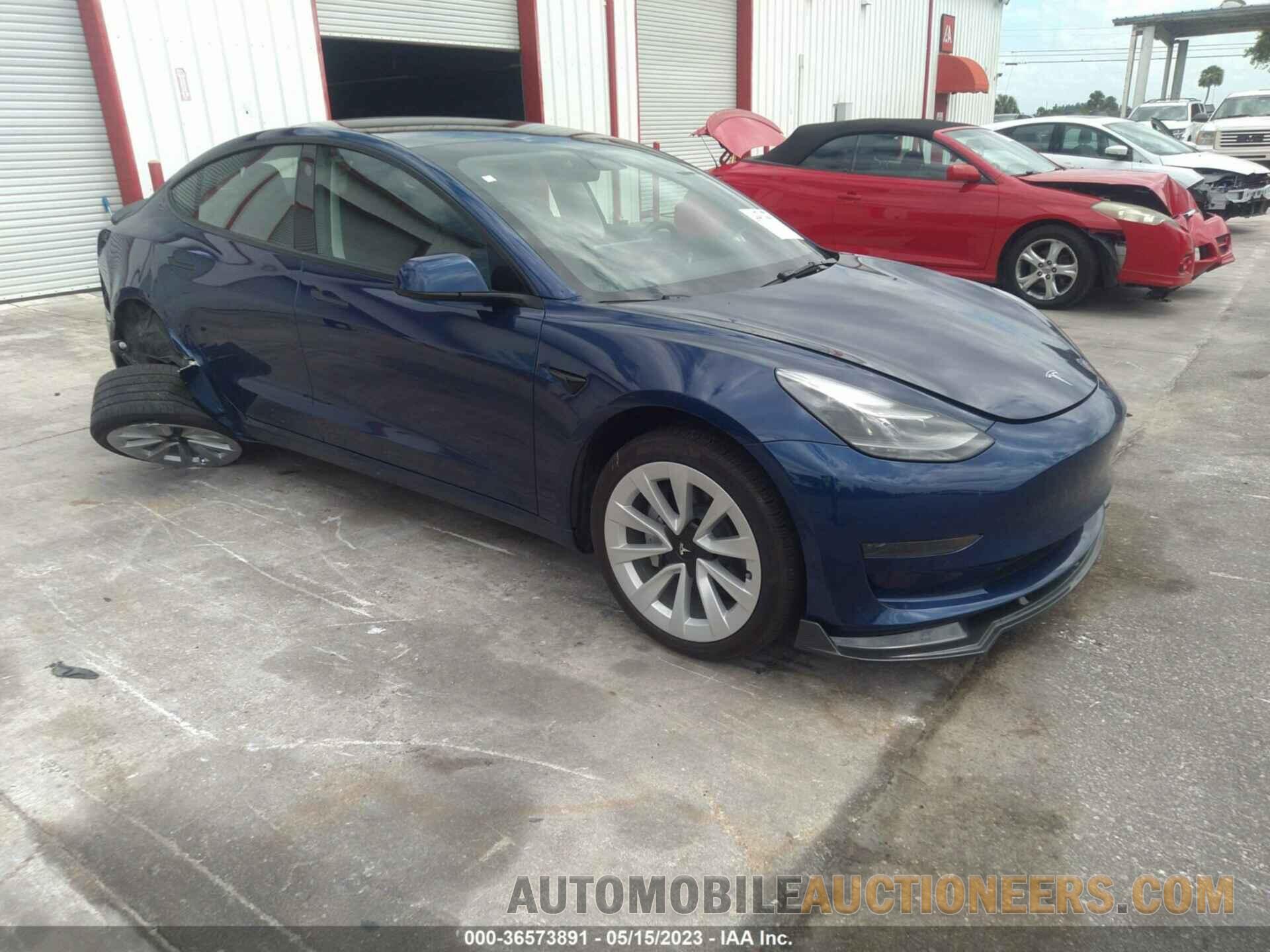 5YJ3E1EA1NF312746 TESLA MODEL 3 2022