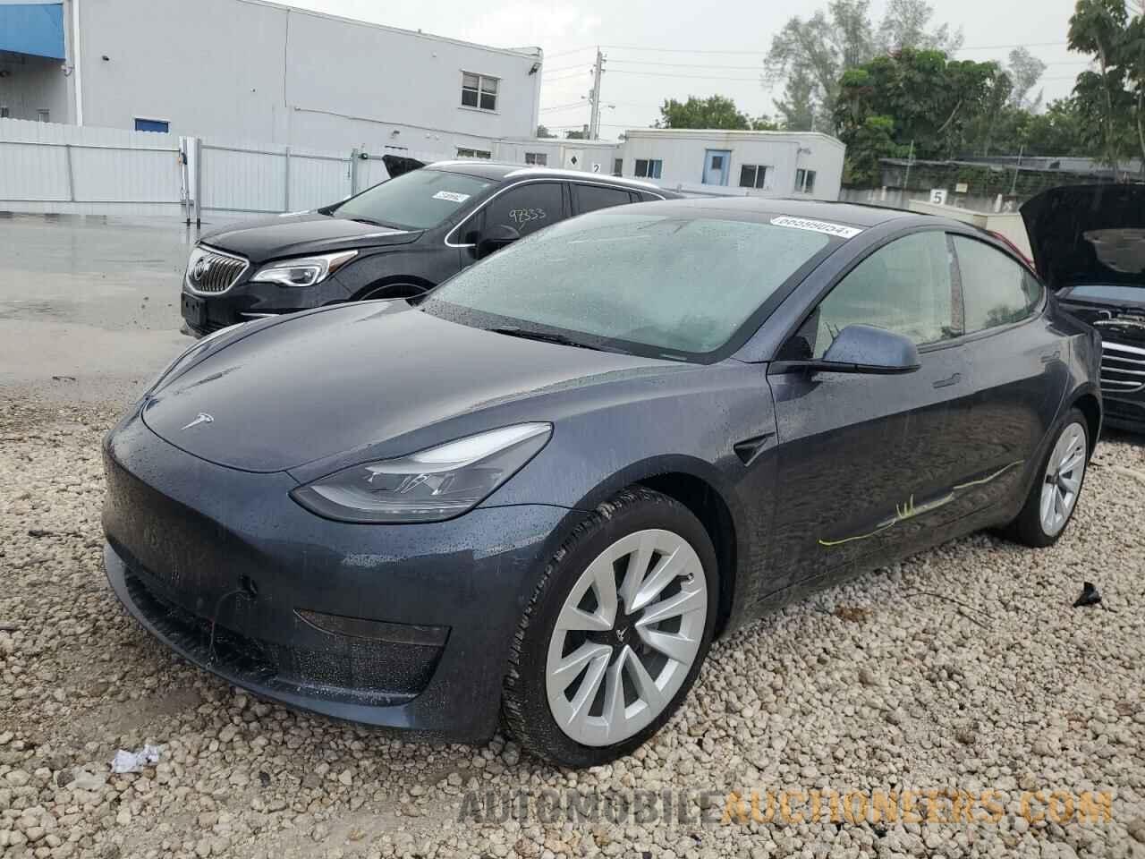 5YJ3E1EA1NF349232 TESLA MODEL 3 2022