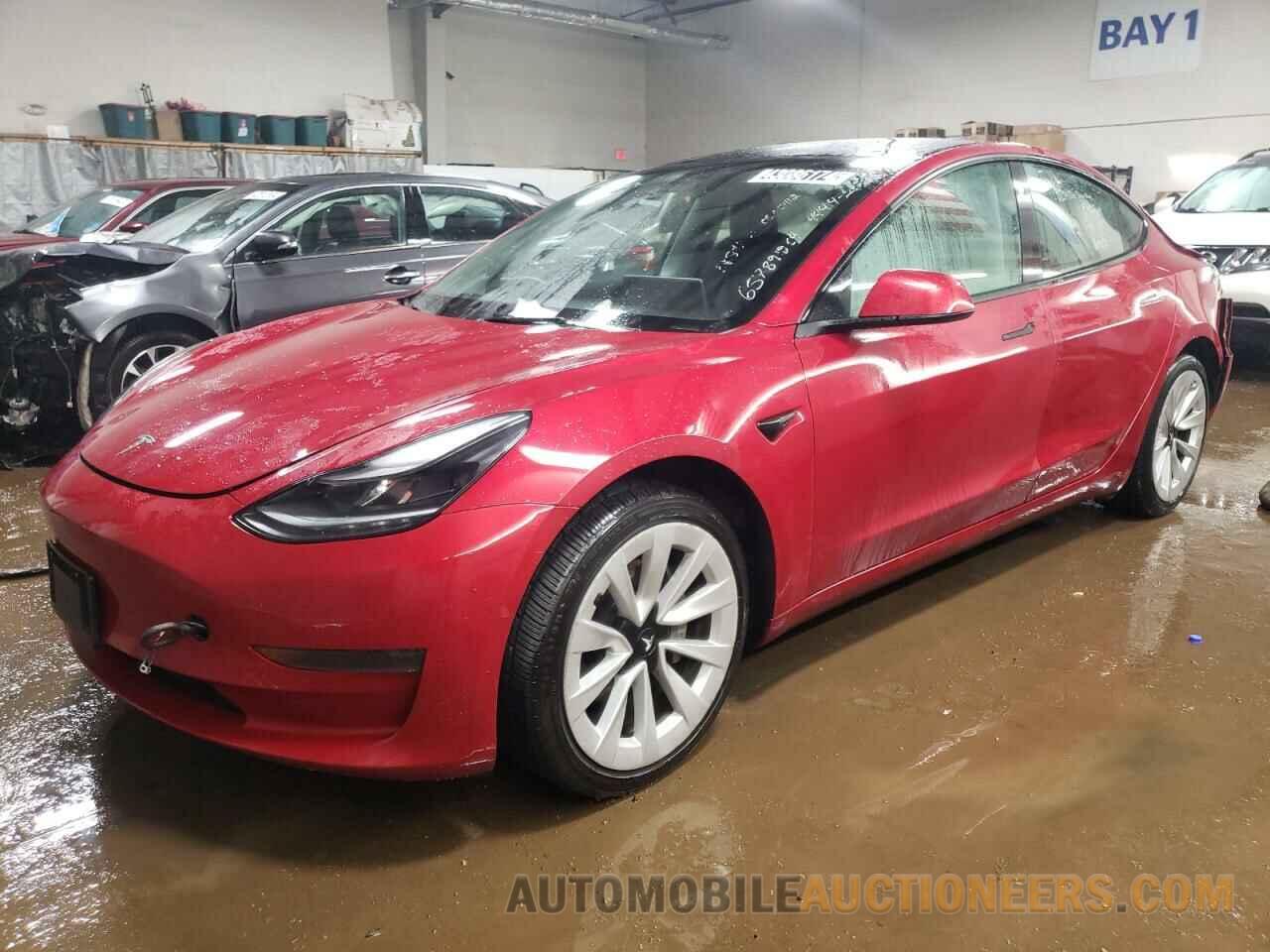 5YJ3E1EA1NF368895 TESLA MODEL 3 2022