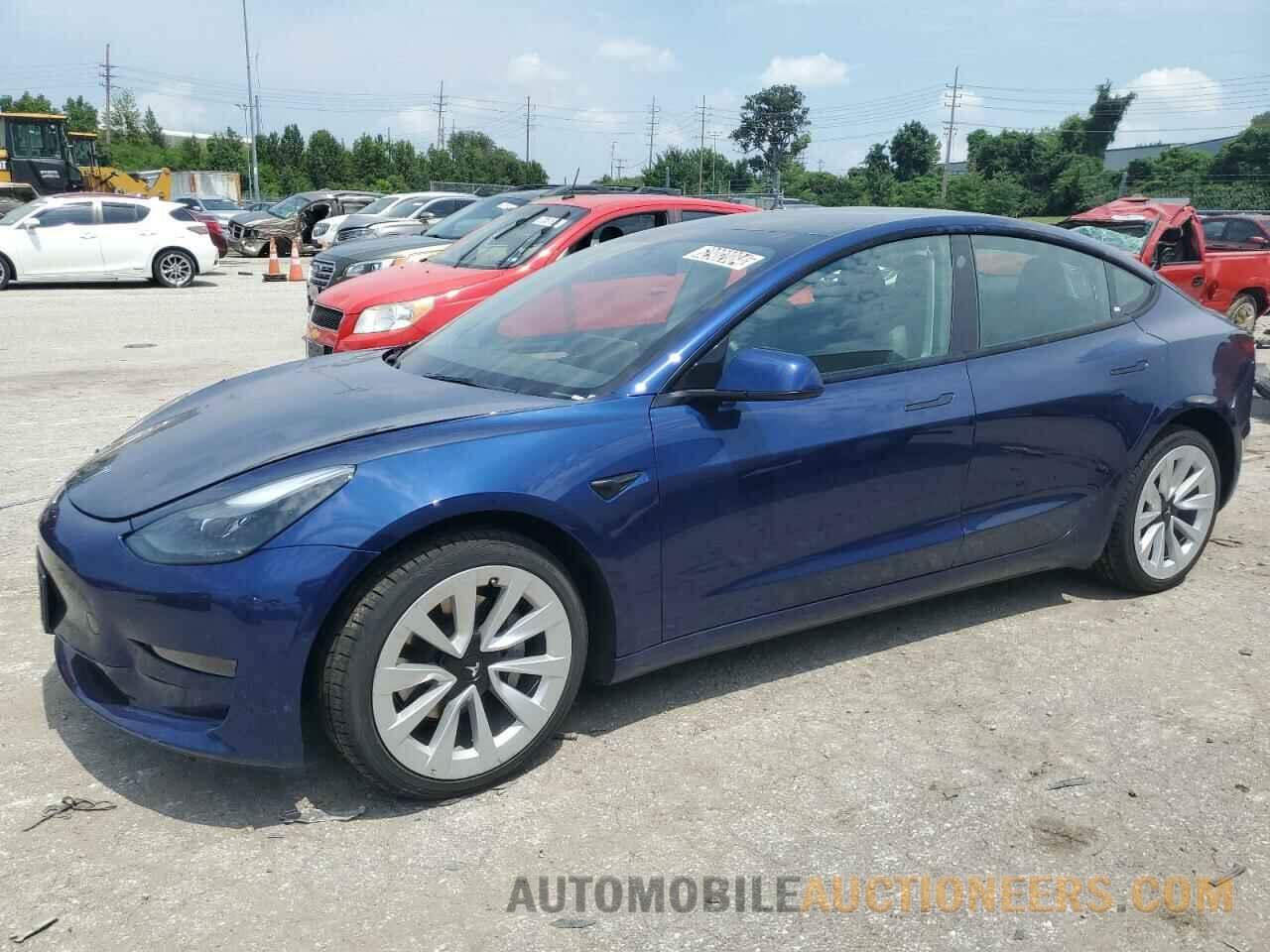 5YJ3E1EA1NF370436 TESLA MODEL 3 2022