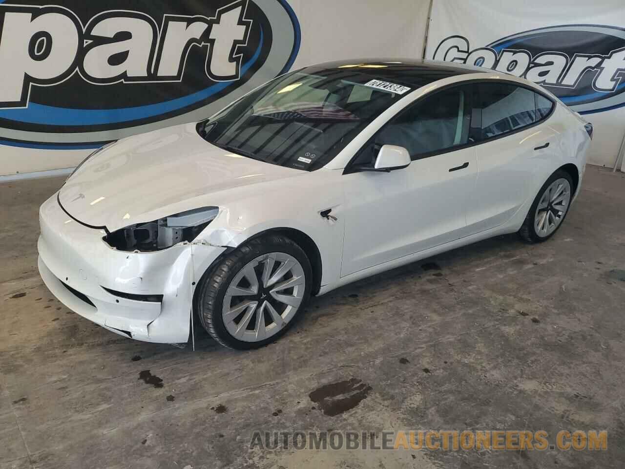 5YJ3E1EA1NF370517 TESLA MODEL 3 2022