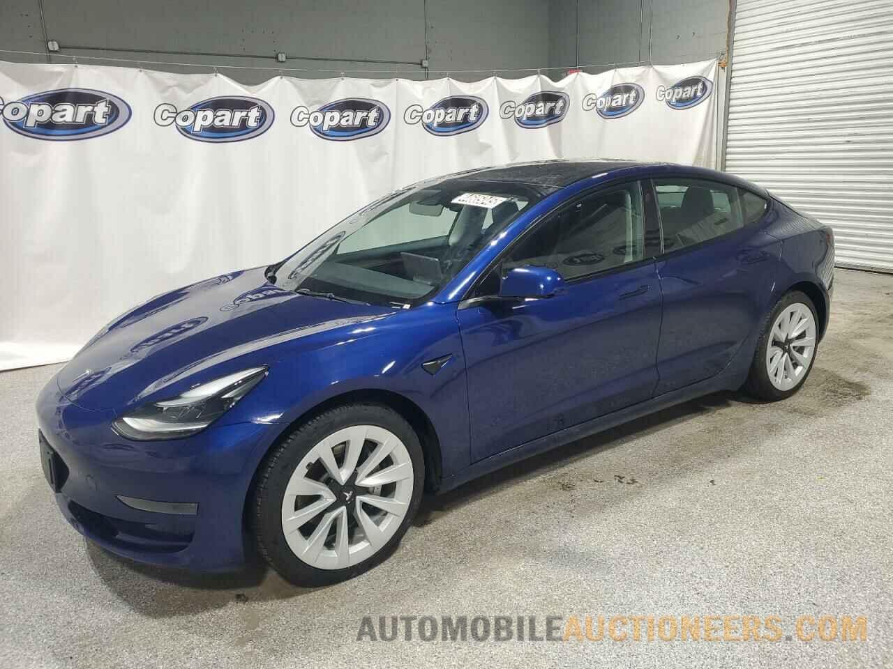 5YJ3E1EA1NF372283 TESLA MODEL 3 2022