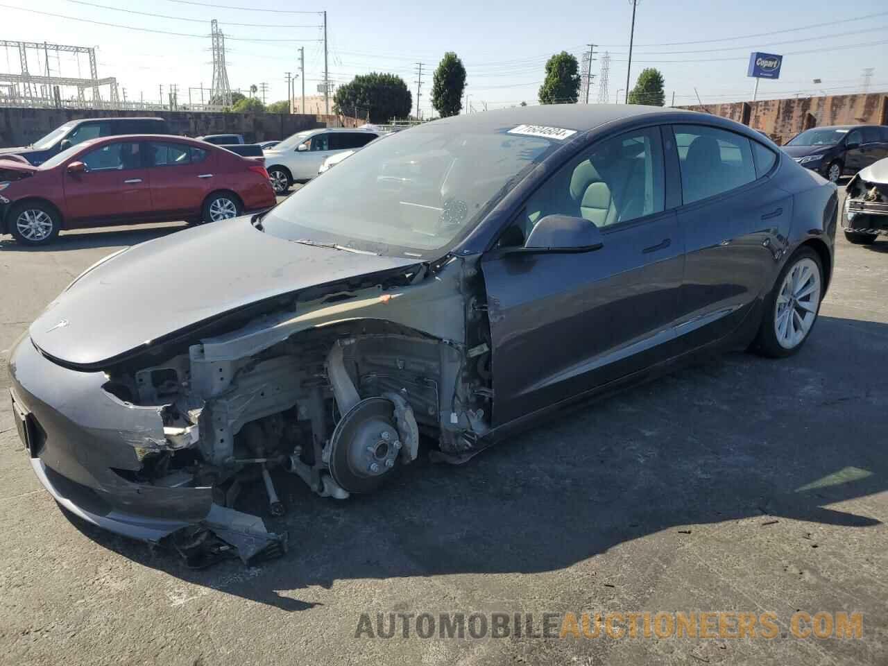 5YJ3E1EA1NF372879 TESLA MODEL 3 2022