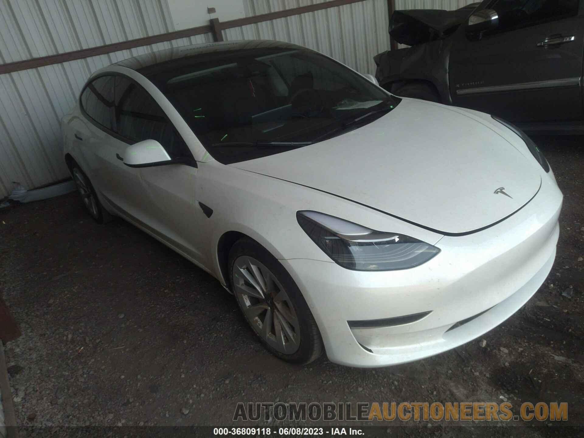 5YJ3E1EA1NF375135 TESLA MODEL 3 2022