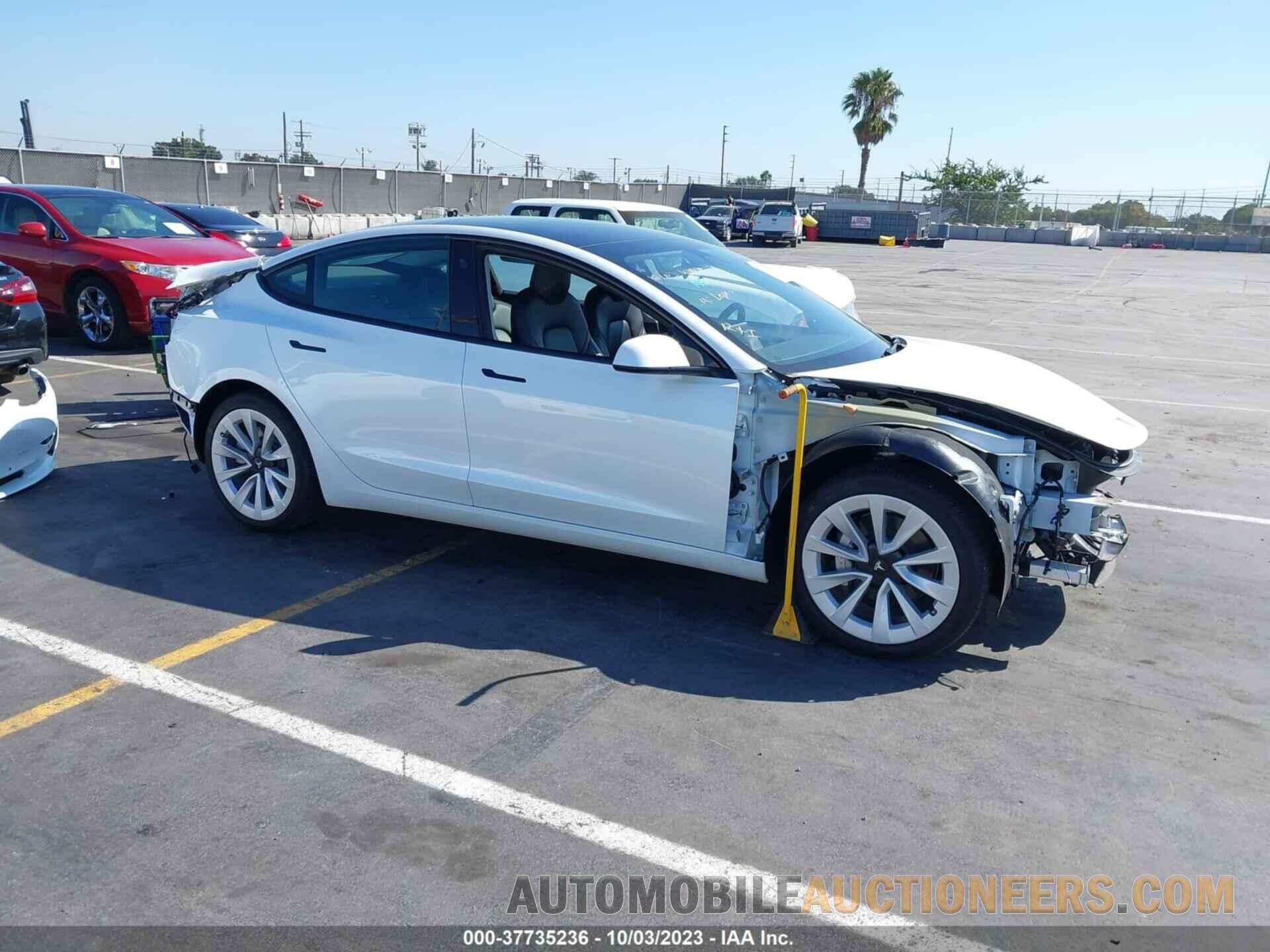 5YJ3E1EA1NF375202 TESLA MODEL 3 2022