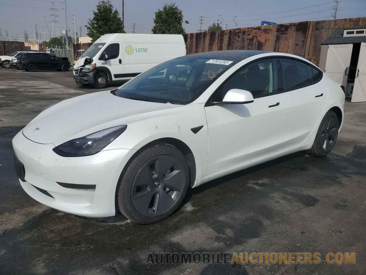 5YJ3E1EA1NF376527 TESLA MODEL 3 2022