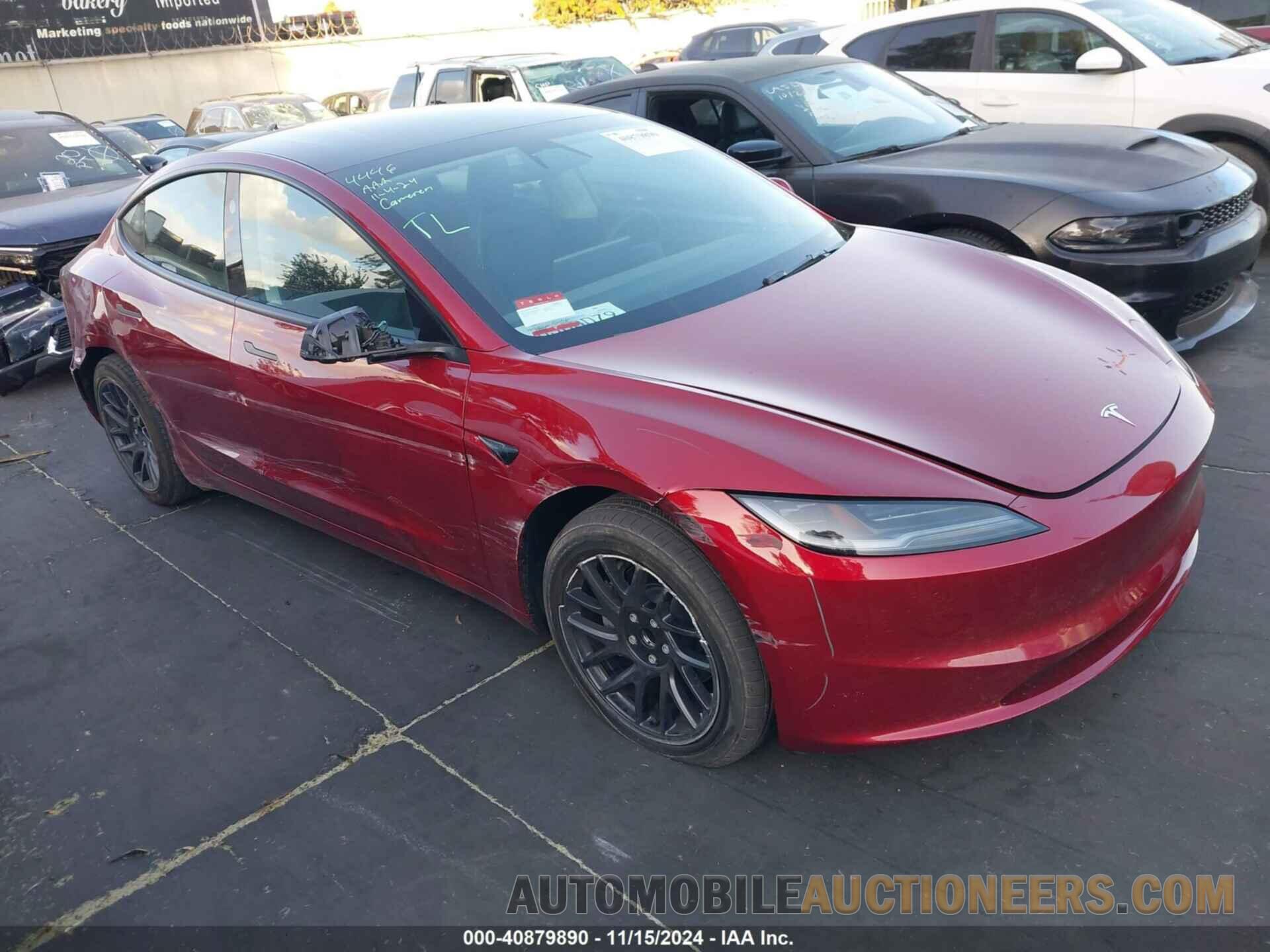 5YJ3E1EA1RF842222 TESLA MODEL 3 2024