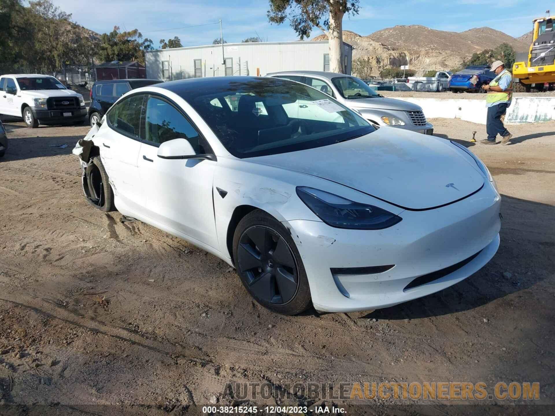 5YJ3E1EA2MF009490 TESLA MODEL 3 2021