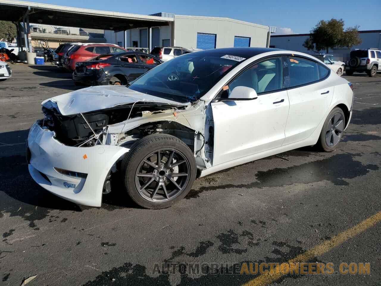 5YJ3E1EA2MF070712 TESLA MODEL 3 2021