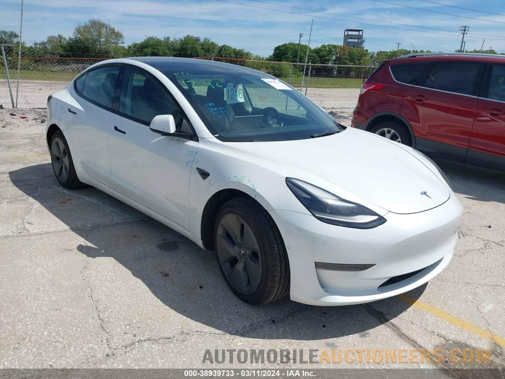 5YJ3E1EA2MF086375 TESLA MODEL 3 2021