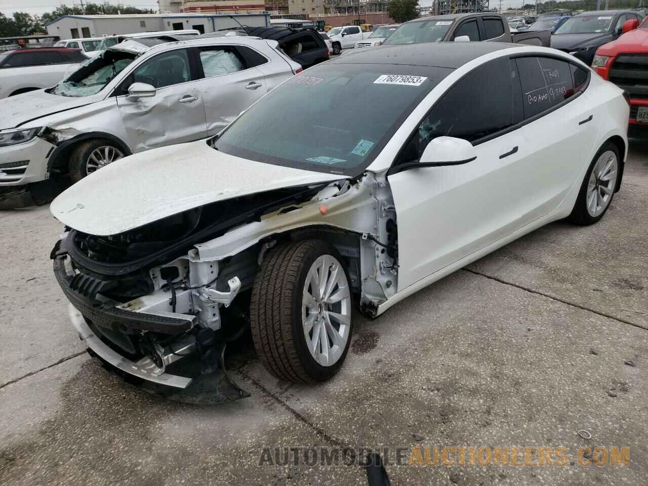 5YJ3E1EA2MF097313 TESLA MODEL 3 2021