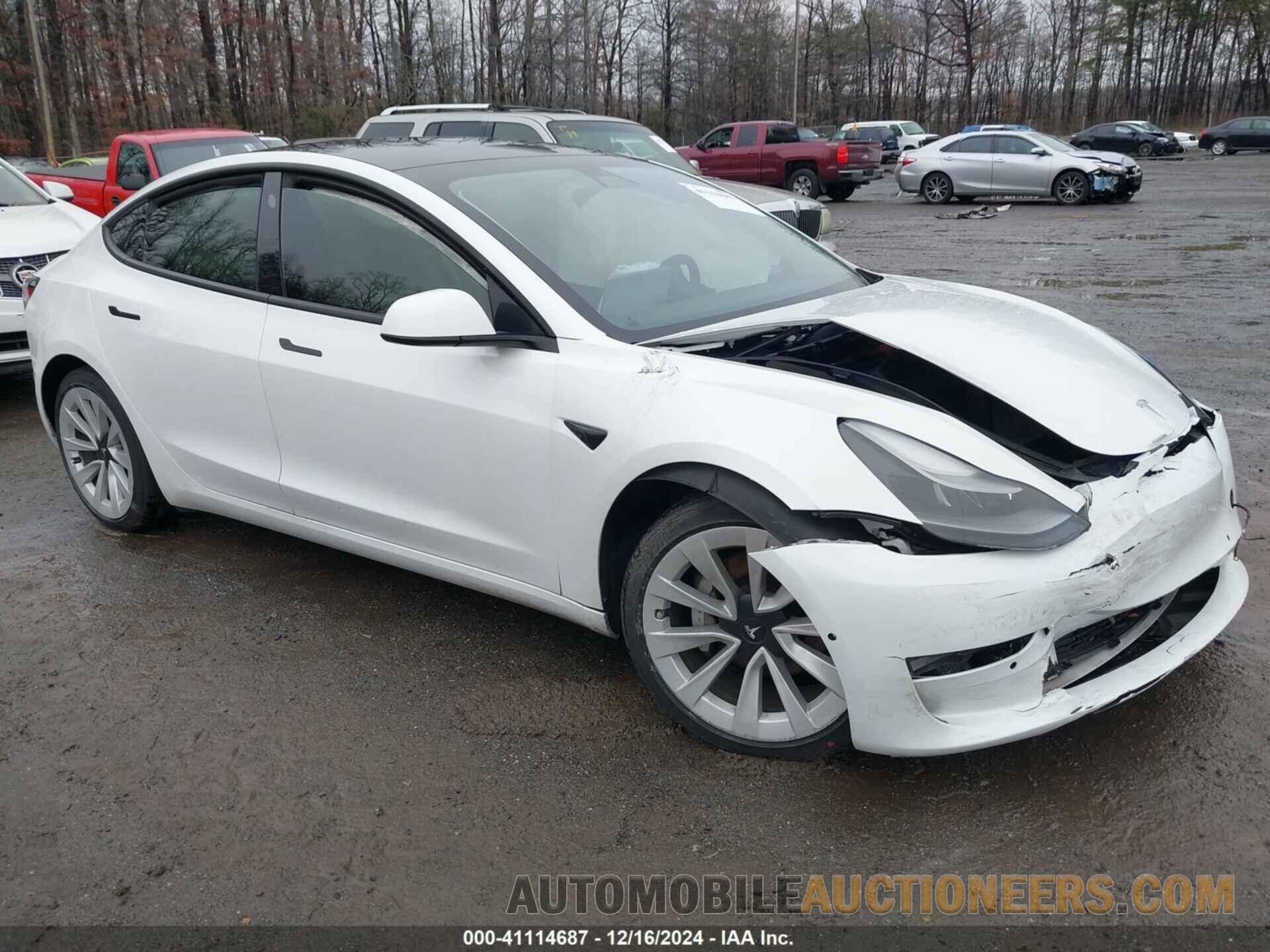 5YJ3E1EA2MF098591 TESLA MODEL 3 2021