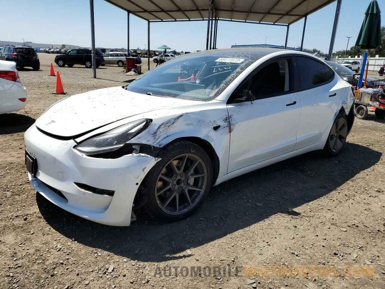 5YJ3E1EA2MF873729 TESLA MODEL 3 2021