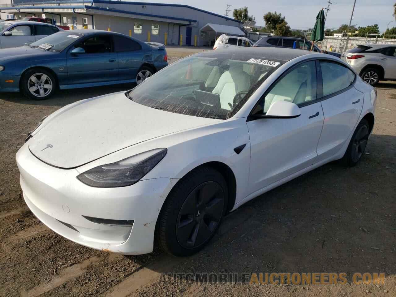 5YJ3E1EA2MF877893 TESLA MODEL 3 2021