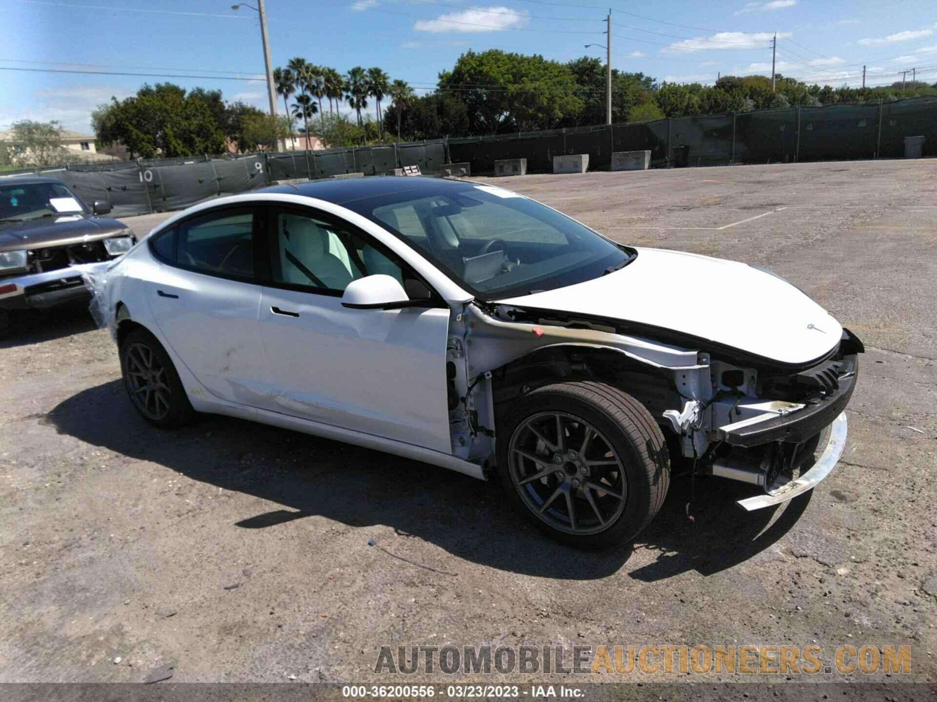 5YJ3E1EA2MF908513 TESLA MODEL 3 2021