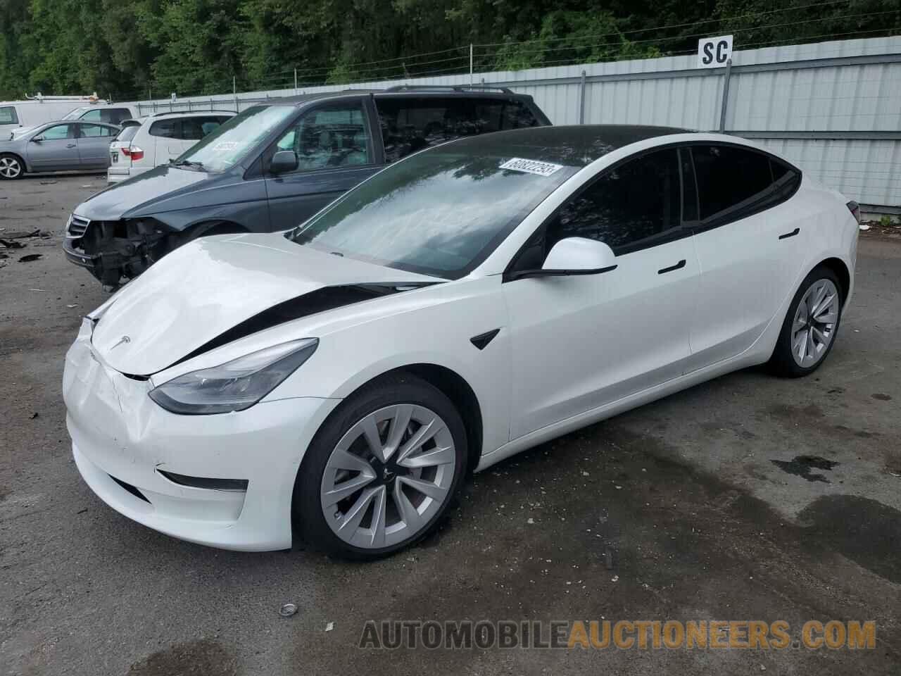 5YJ3E1EA2MF978335 TESLA MODEL 3 2021