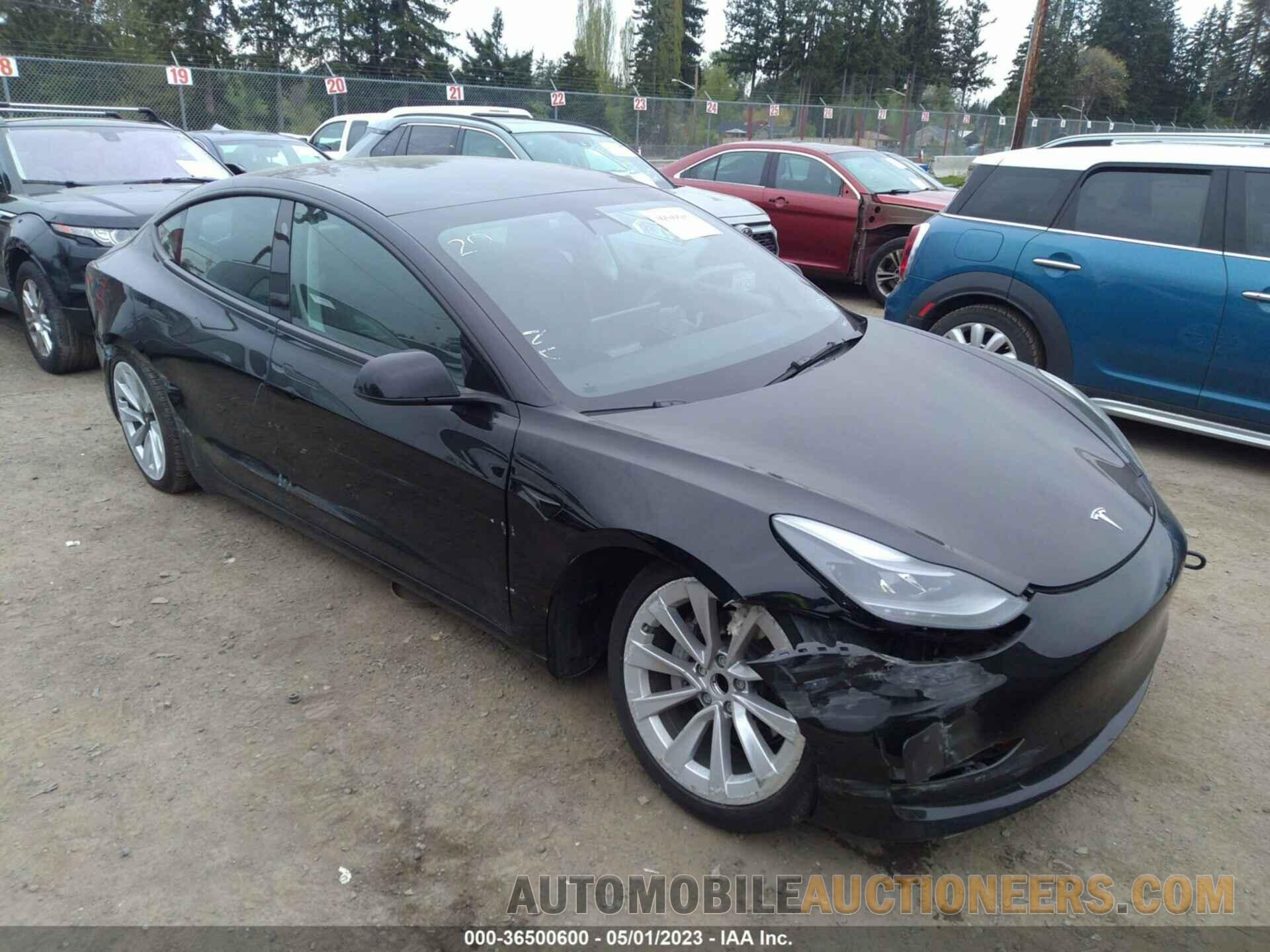 5YJ3E1EA2NF124415 TESLA MODEL 3 2022