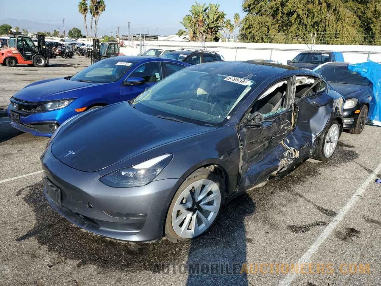 5YJ3E1EA2NF142722 TESLA MODEL 3 2022