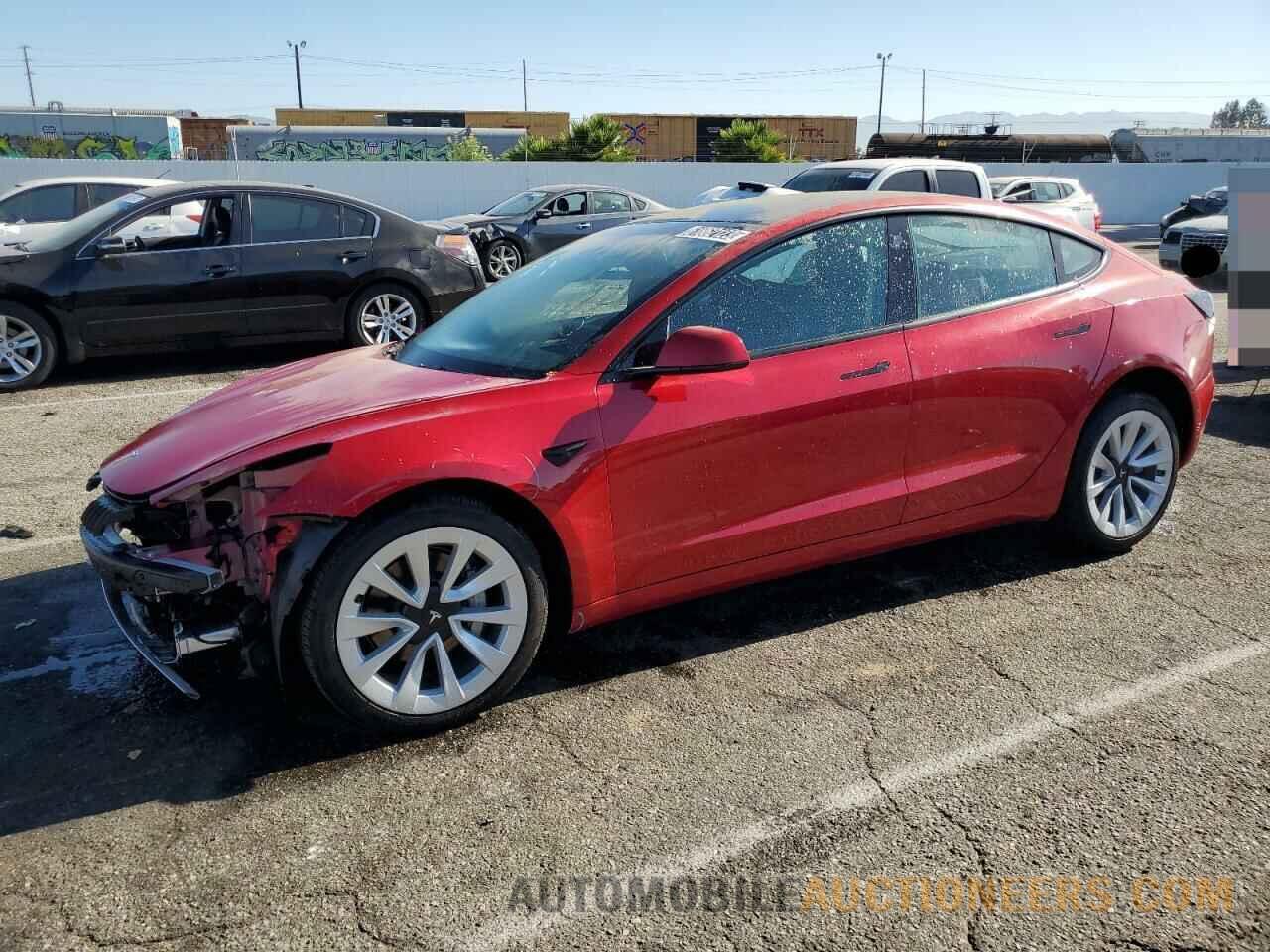 5YJ3E1EA2NF142753 TESLA MODEL 3 2022