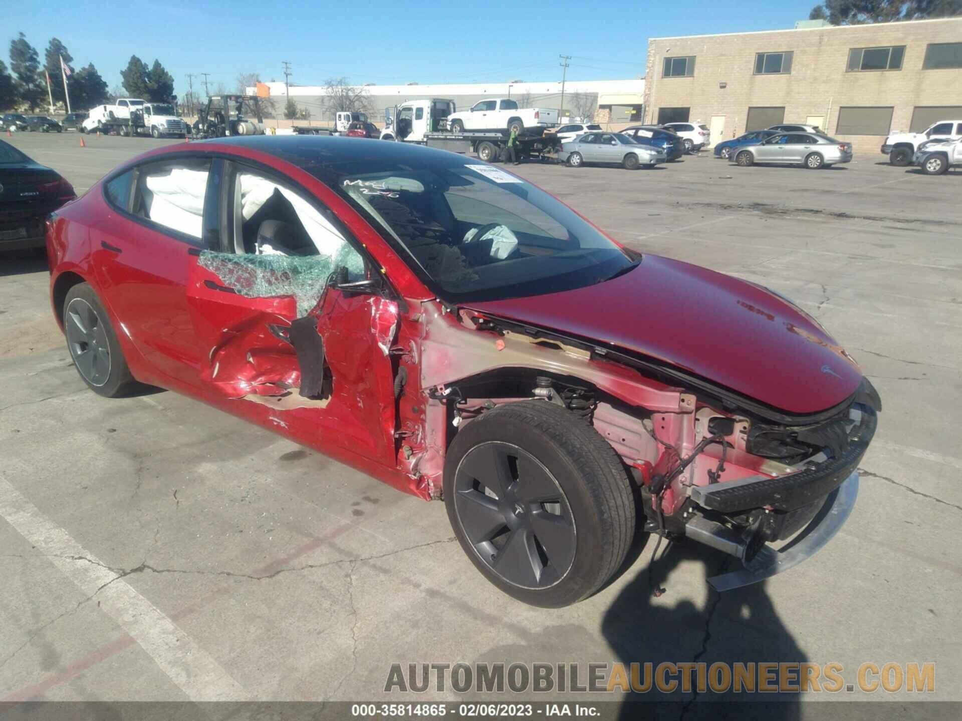 5YJ3E1EA2NF148326 TESLA MODEL 3 2022