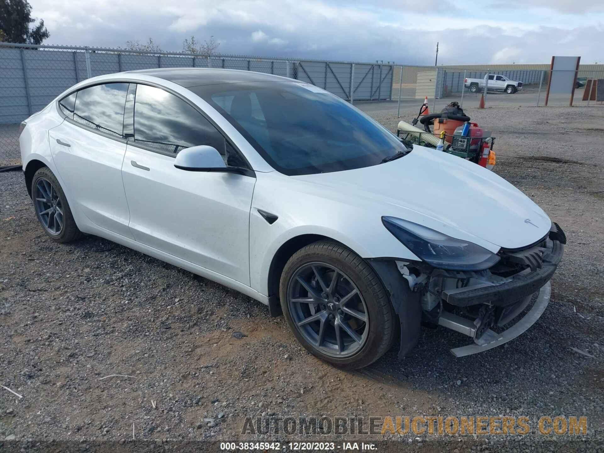 5YJ3E1EA2NF153428 TESLA MODEL 3 2022