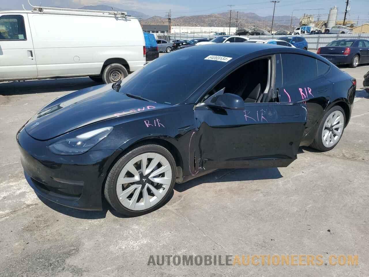 5YJ3E1EA2NF186154 TESLA MODEL 3 2022