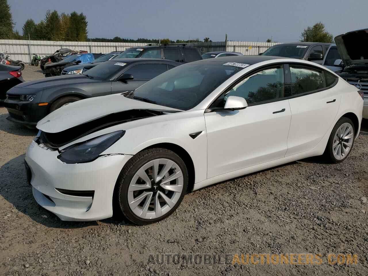 5YJ3E1EA2NF186834 TESLA MODEL 3 2022