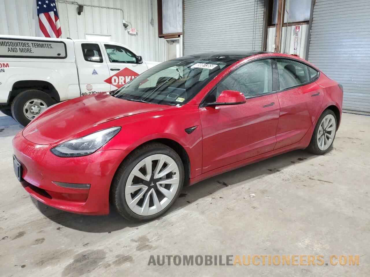 5YJ3E1EA2NF187286 TESLA MODEL 3 2022