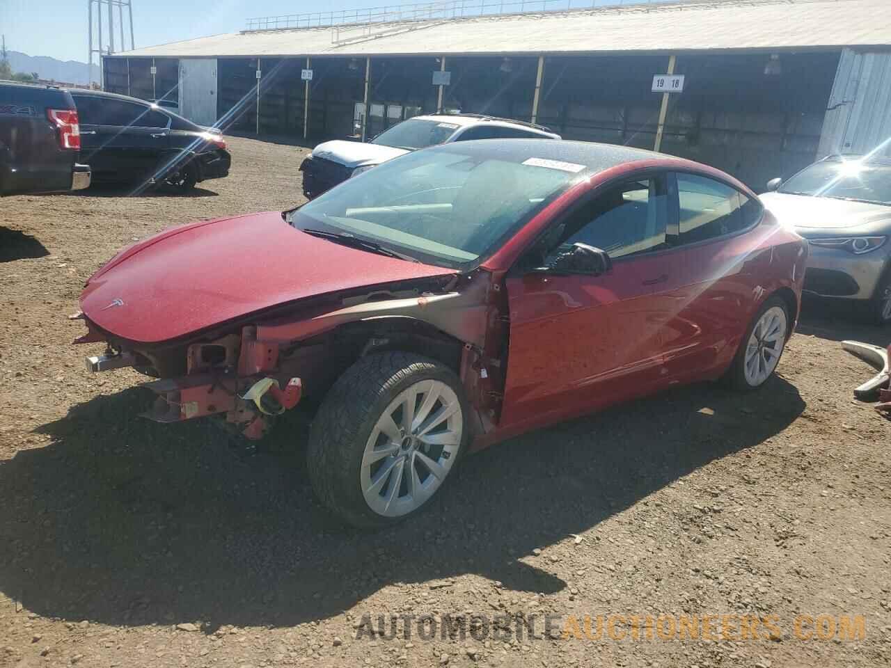 5YJ3E1EA2NF192004 TESLA MODEL 3 2022