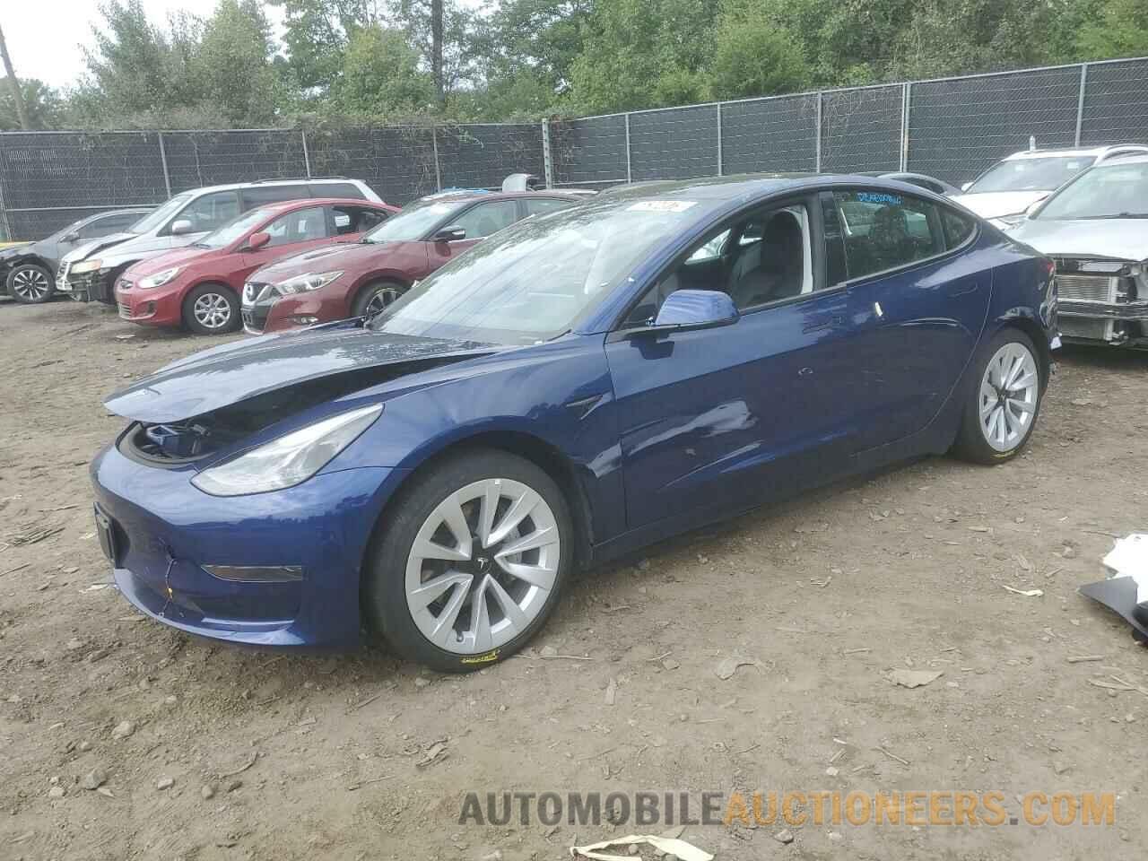 5YJ3E1EA2NF192150 TESLA MODEL 3 2022