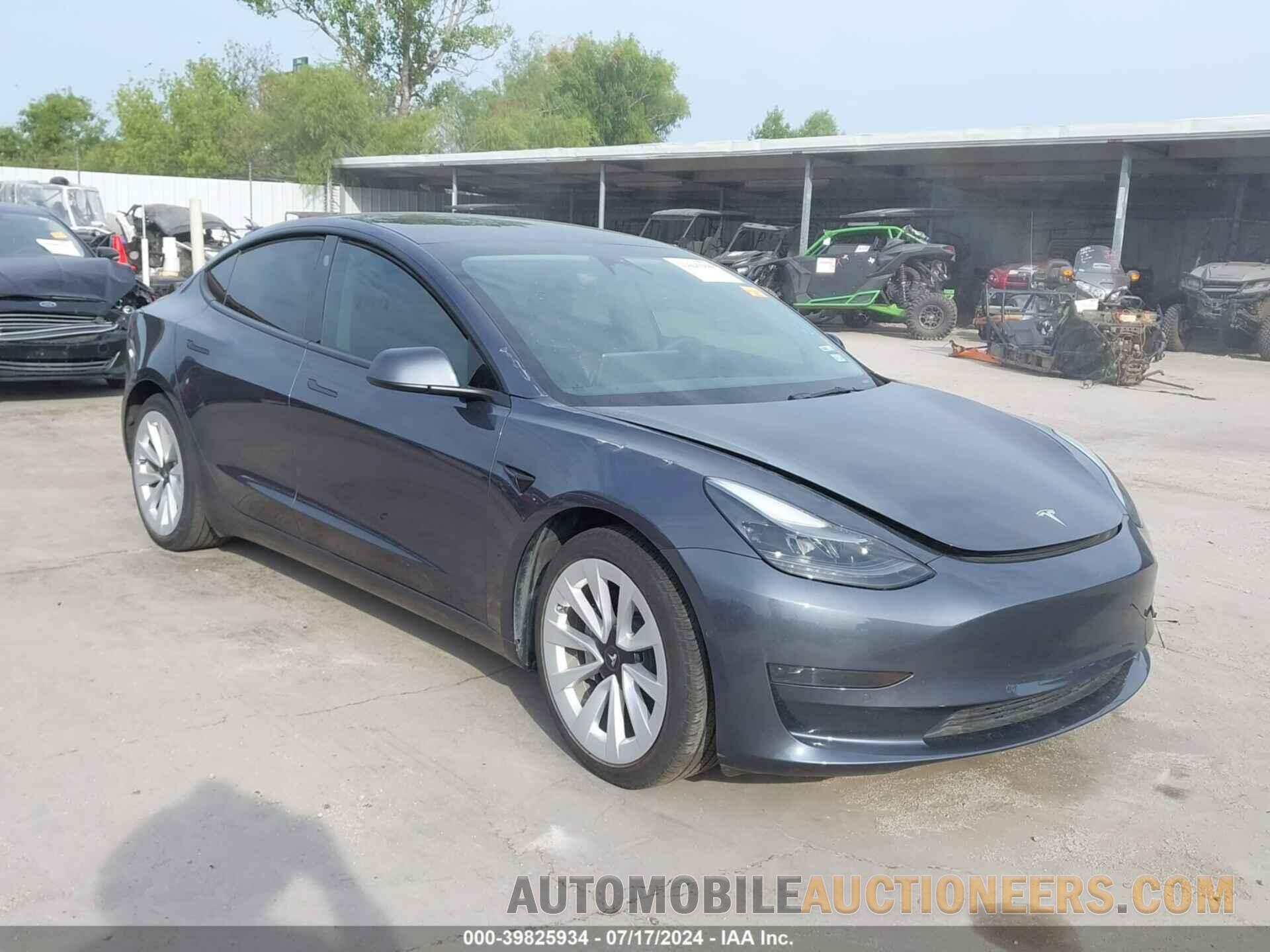 5YJ3E1EA2NF241122 TESLA MODEL 3 2022