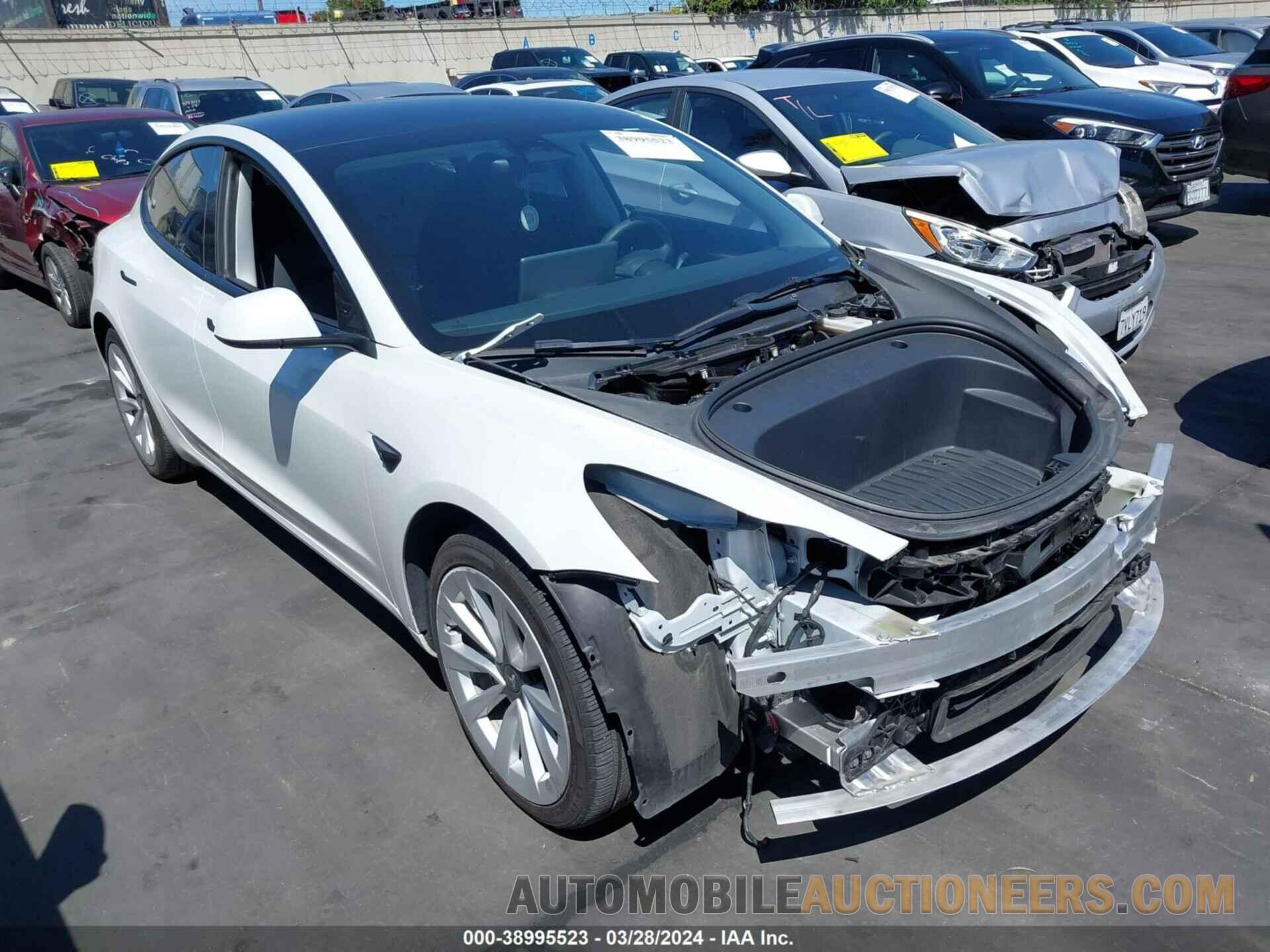 5YJ3E1EA2NF296668 TESLA MODEL 3 2022