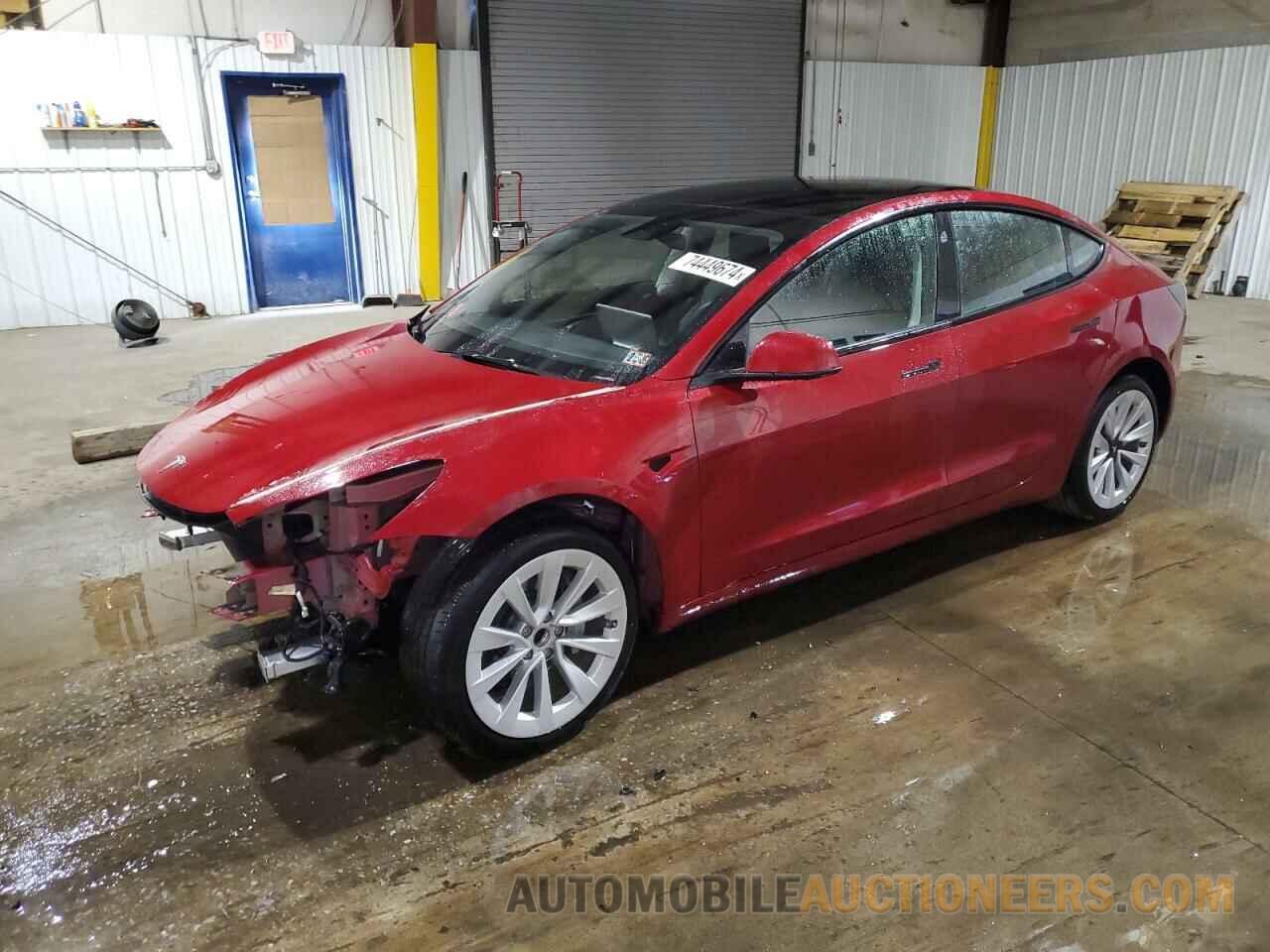 5YJ3E1EA2NF303652 TESLA MODEL 3 2022