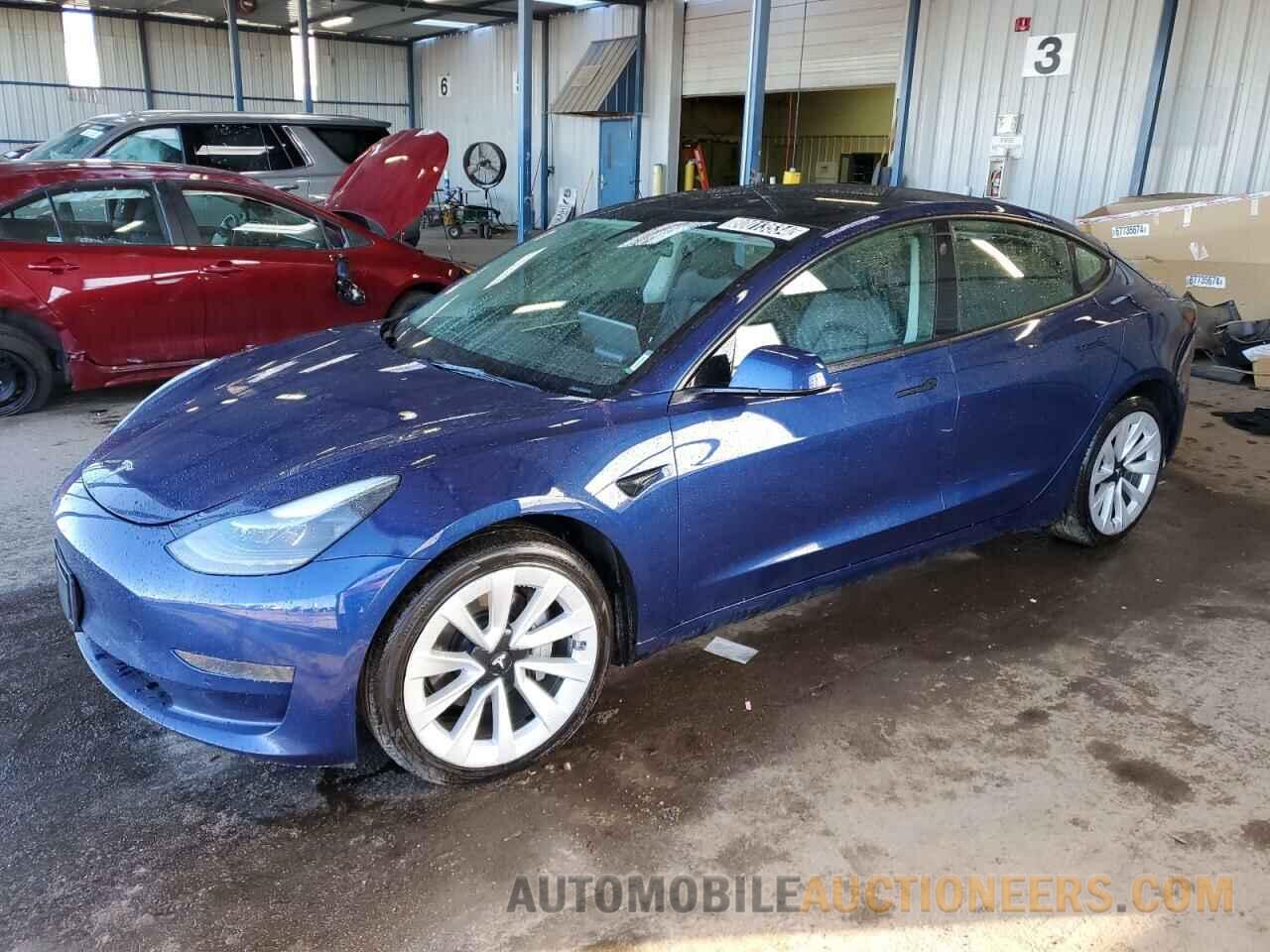 5YJ3E1EA2NF304266 TESLA MODEL 3 2022