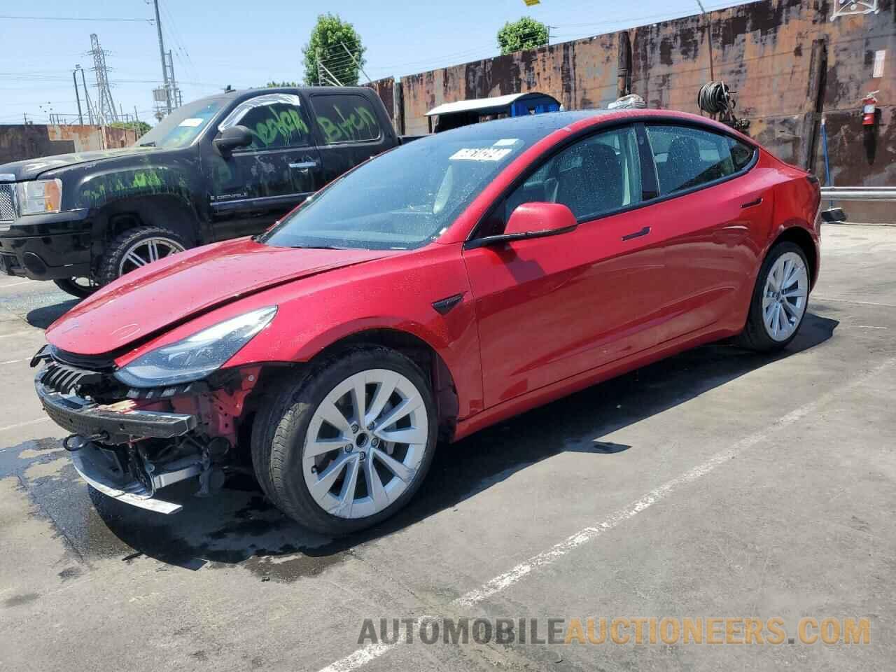 5YJ3E1EA2NF304378 TESLA MODEL 3 2022