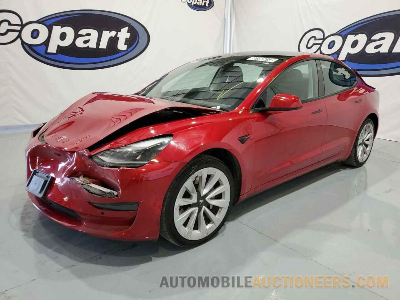 5YJ3E1EA2NF304512 TESLA MODEL 3 2022