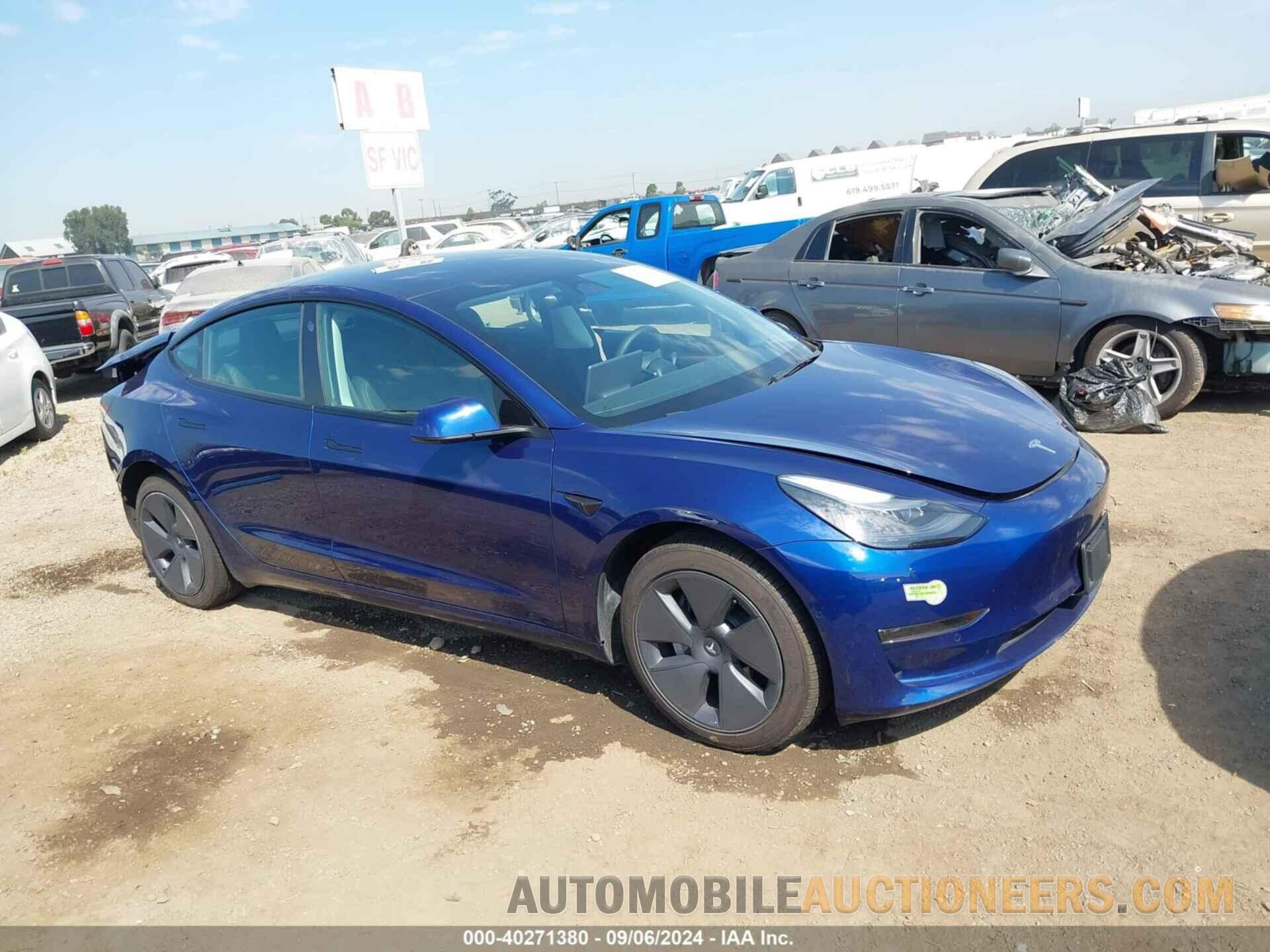 5YJ3E1EA2NF318717 TESLA MODEL 3 2022