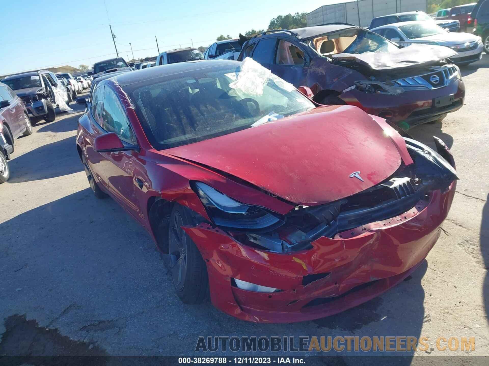 5YJ3E1EA2NF319527 TESLA MODEL 3 2022