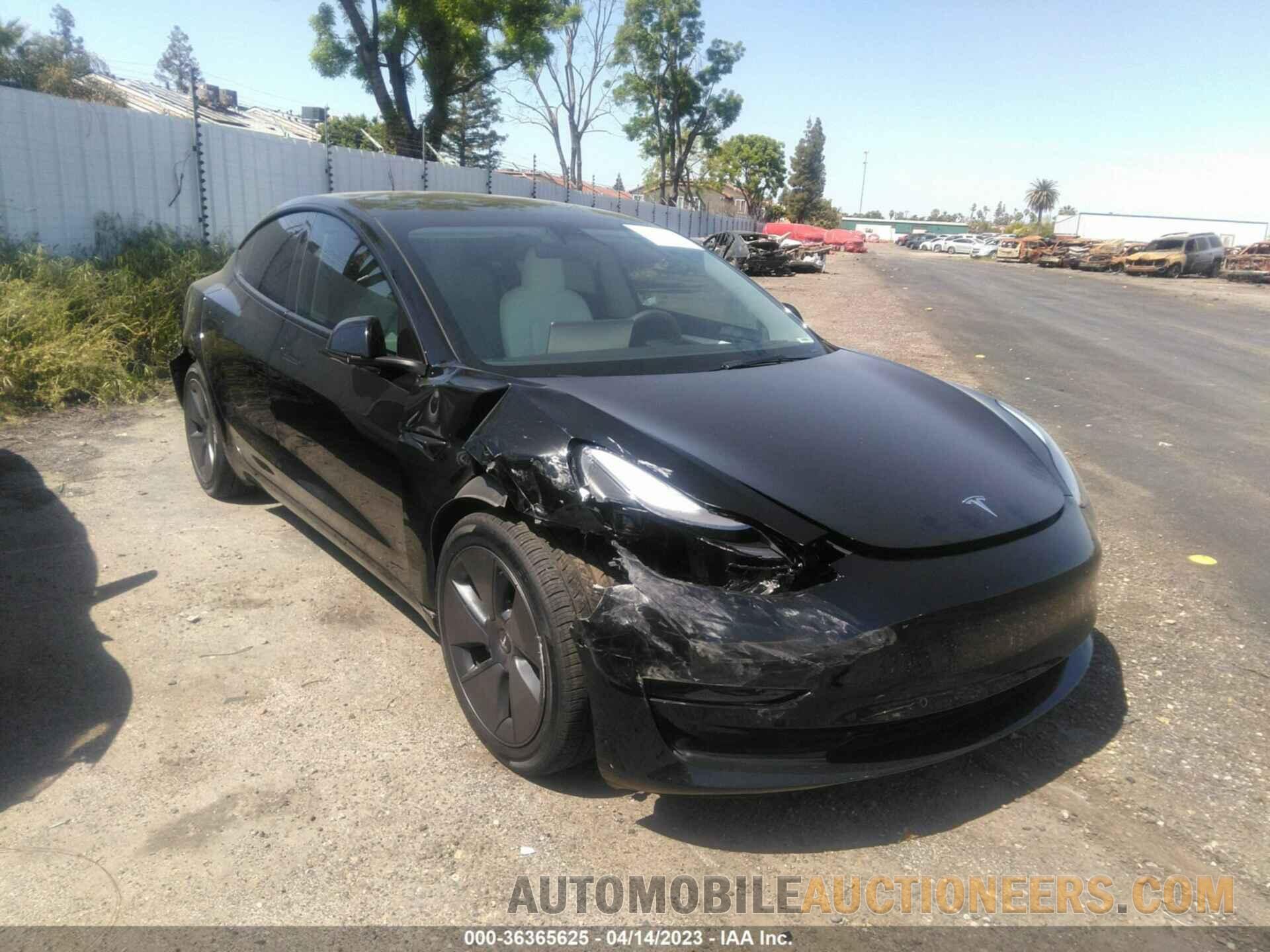 5YJ3E1EA2NF324484 TESLA MODEL 3 2022