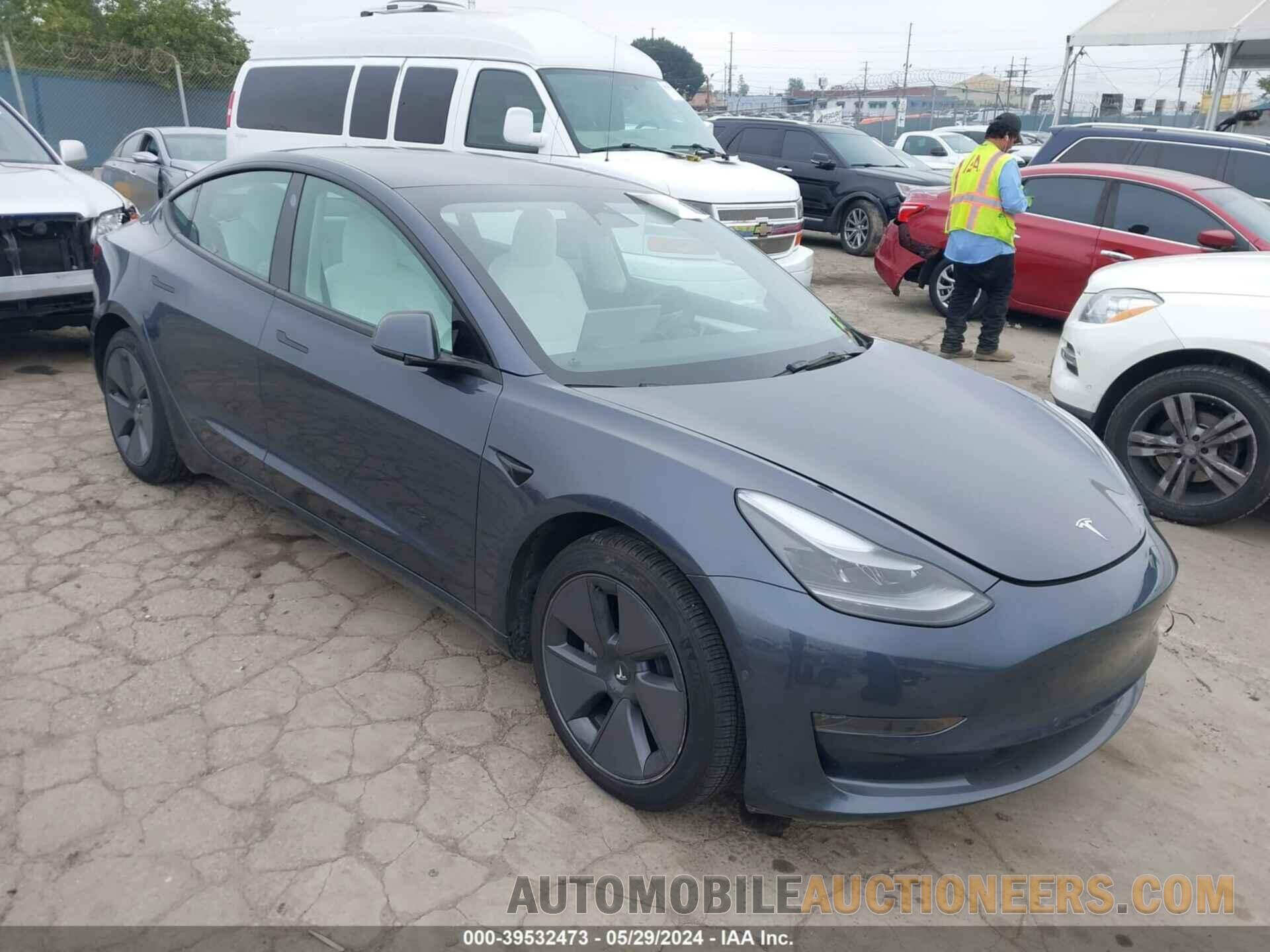 5YJ3E1EA2NF344752 TESLA MODEL 3 2022