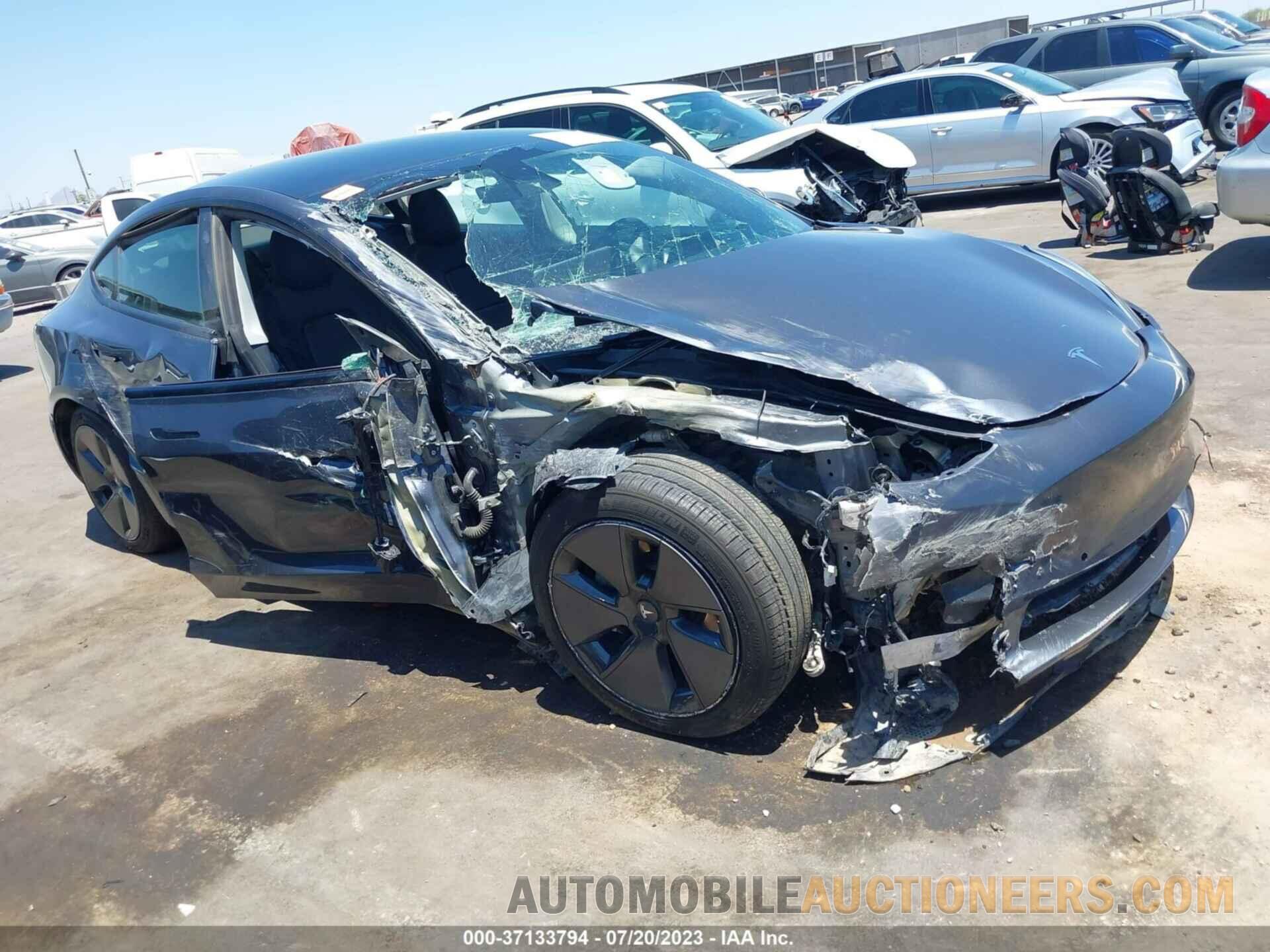 5YJ3E1EA2NF345433 TESLA MODEL 3 2022