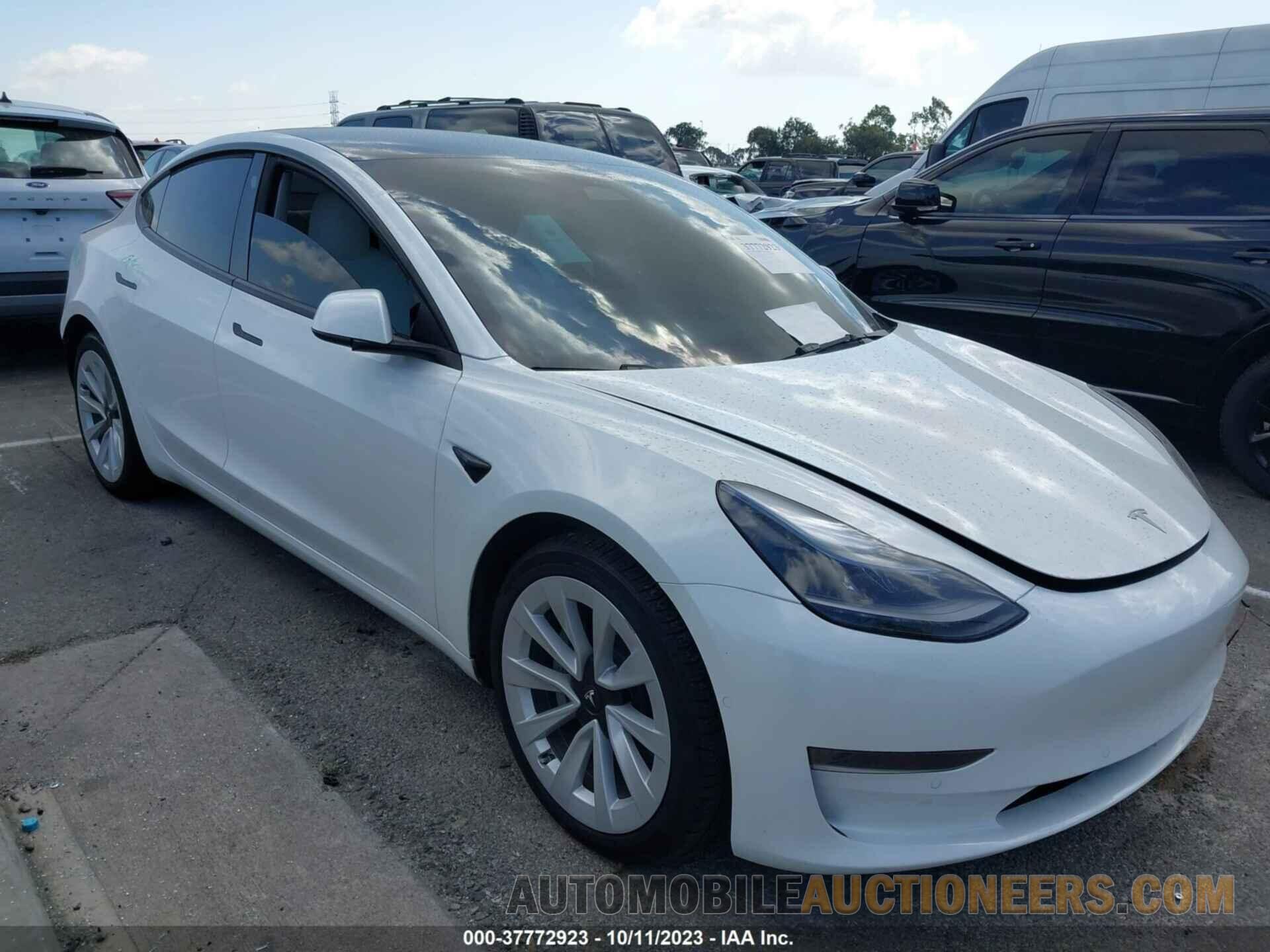 5YJ3E1EA2NF351555 TESLA MODEL 3 2022