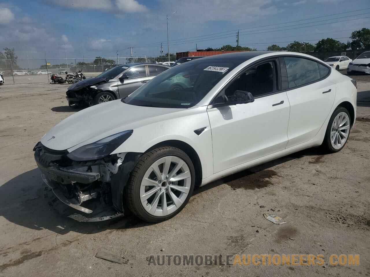 5YJ3E1EA2NF369571 TESLA MODEL 3 2022