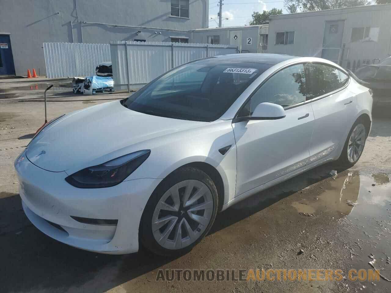 5YJ3E1EA2NF370512 TESLA MODEL 3 2022