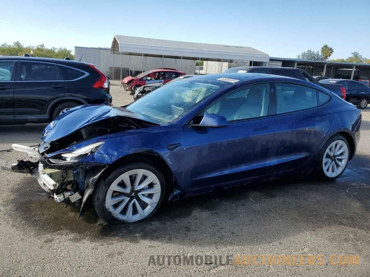 5YJ3E1EA2NF371949 TESLA MODEL 3 2022