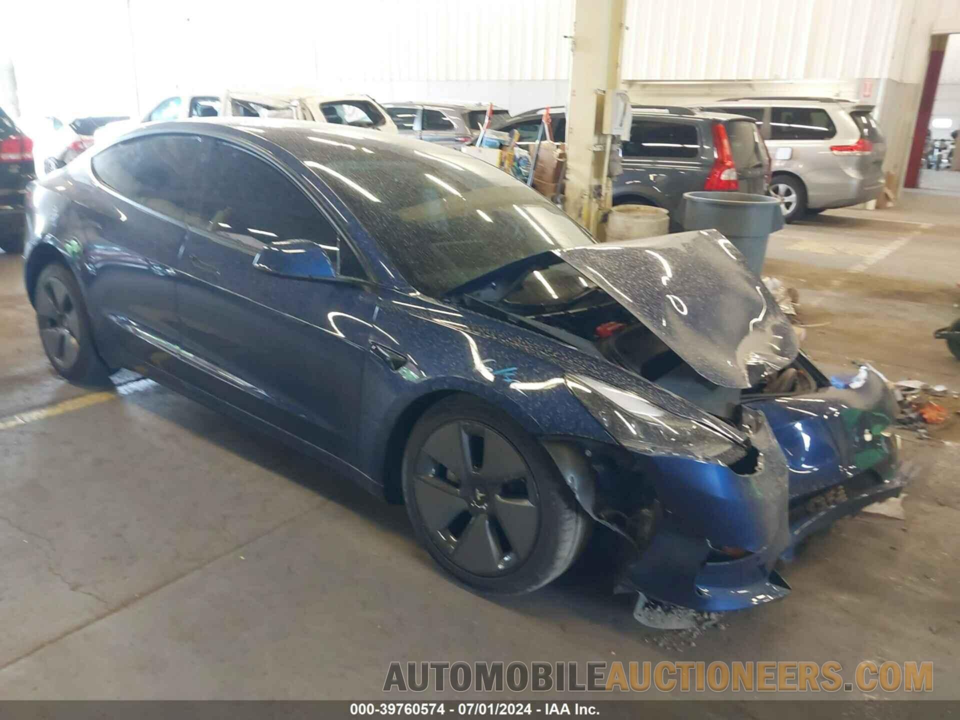 5YJ3E1EA3MF014603 TESLA MODEL 3 2021