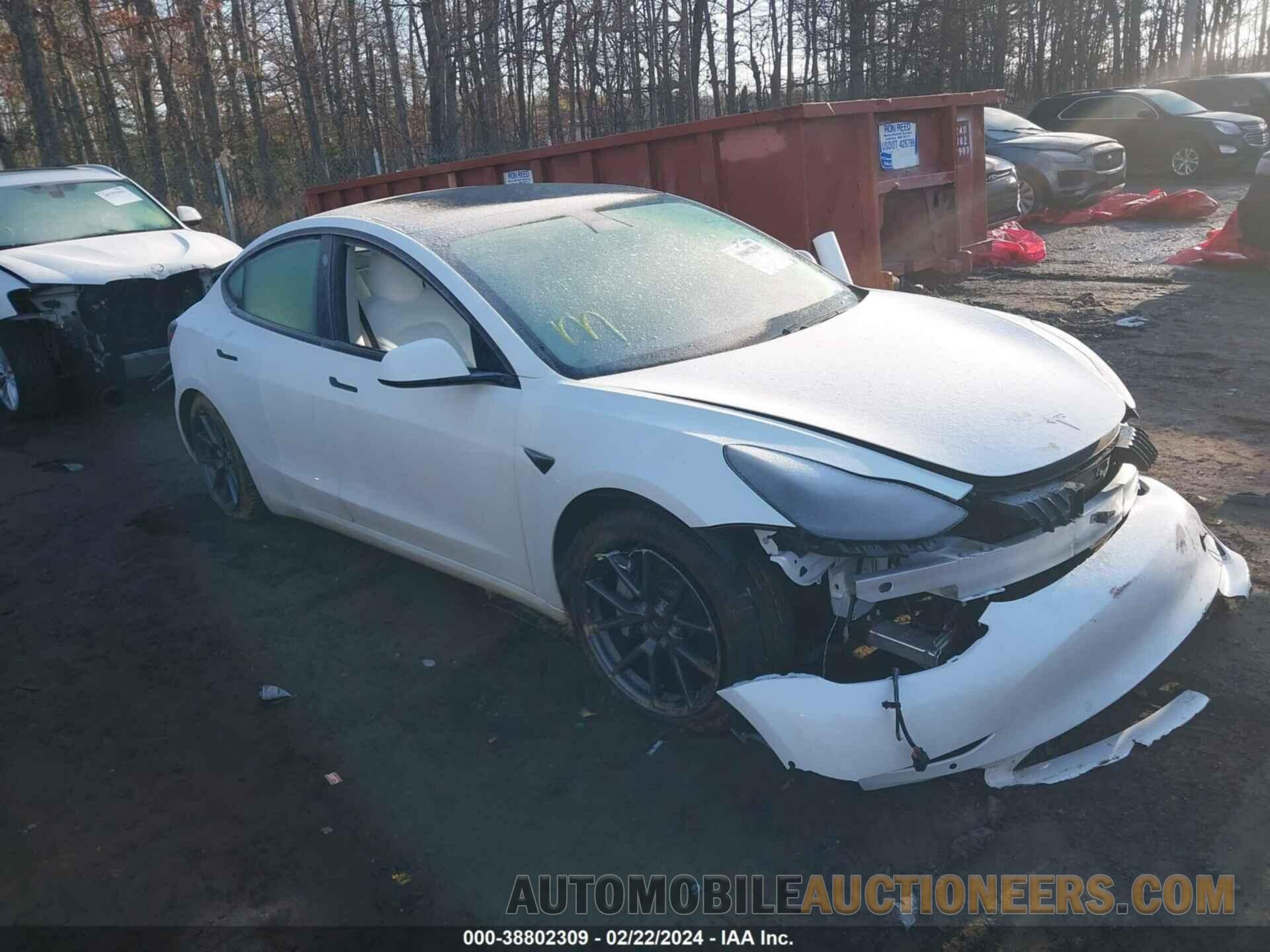 5YJ3E1EA3MF018506 TESLA MODEL 3 2021