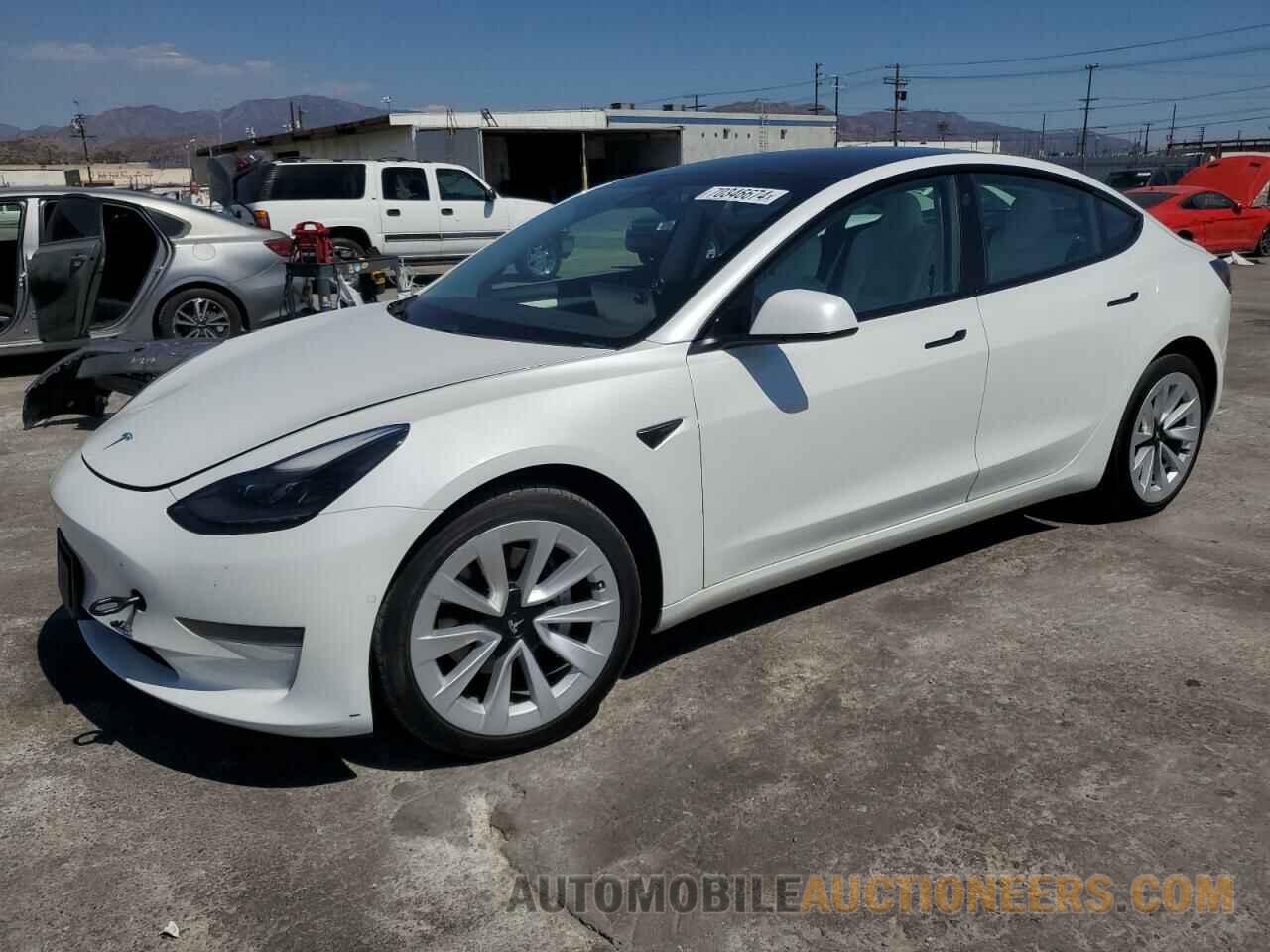 5YJ3E1EA3MF019316 TESLA MODEL 3 2021